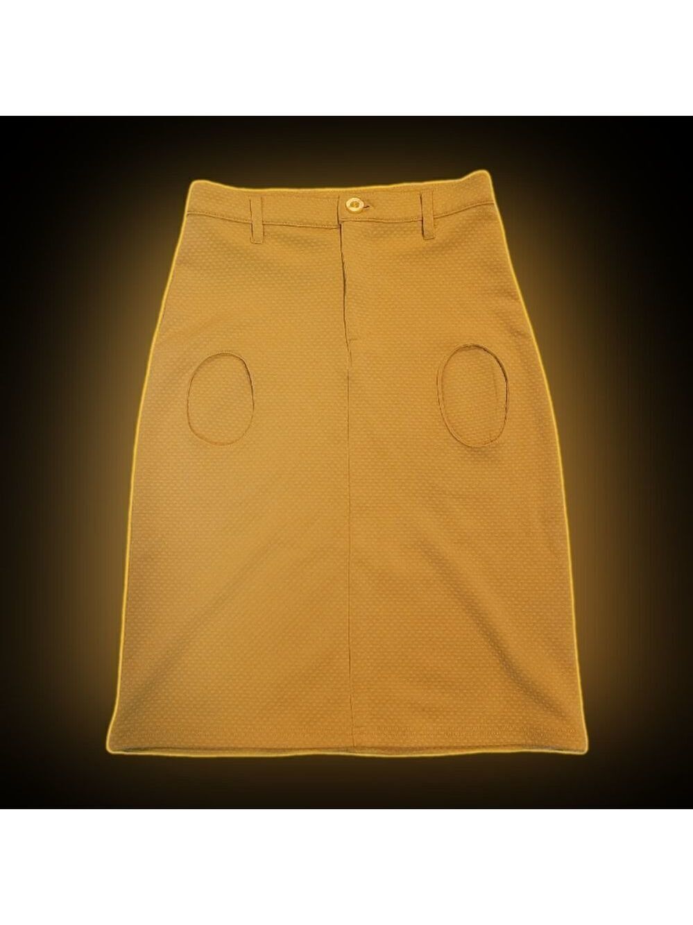 Coco By Little Cocoon Mustard Skirt with Pockets & Belt Loops - Size 8T